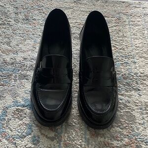 Minelli Black Moccasins